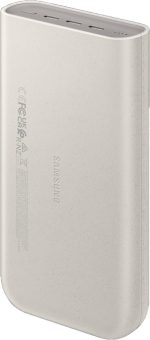 ⁦سامسونج بطارية 20000mAh 45 واط مع ثلاثة منافذ من النوع C، بيج⁩ - الصورة ⁦4⁩