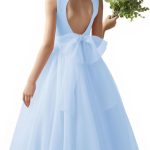 هالو مونينغ فستان طويل للبنات من التل بقصة ايه لاين لحفلات الزفاف من عمر 4-14 سنة