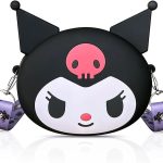 تومفايس شنطة كروس من كورومي، شنطة كتف بتصميم انيمي لطيف، شنطة للجوال مع حزام كتف قابل للتعديل، شنطة كارتون للبنات، هدية عيد ميلاد للاطفال، شنطة العاب، 20 × 16.5 × 5 سم