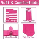 ⁦YHRY 4 Pairs Boys Girls Soft Cotton White Athletic Socks with Stripes, Kids Low Cut Socks, Boys Girls' Ankle Cotton Socks, Kids Ankle Athletic Socks With Low Cut Tab For 8-10 Years Old, L⁩ - الصورة ⁦2⁩