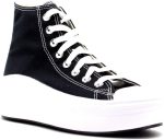 ⁦حذاء رياضي نسائي Converse Move Platform Hi Black/White⁩ - الصورة ⁦6⁩