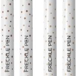 مارين فوريست قلم النمش بلونين مقاوم للماء ويدوم طويلا وسريع الجفاف بقعة صغيرة طبيعية مثل النمش، بني داكن وبني فاتح، تصميم مطور