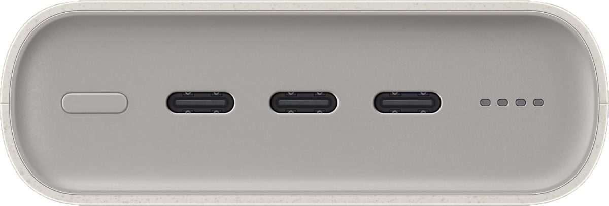 ⁦سامسونج بطارية 20000mAh 45 واط مع ثلاثة منافذ من النوع C، بيج⁩ - الصورة ⁦6⁩