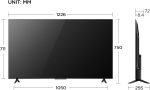 ⁦TCL تلفزيون جوجل الذكي 4K UHD مقاس 55 بوصة، HDR 10، صوت دولبي، تحسين اللون الديناميكي، تصميم معدني بدون حواف (موديل 2024) 55P69B اسود⁩ - الصورة ⁦3⁩