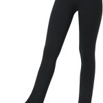 سروال رقص للبنات بتصميم شخصيات سوداء للتزلج على الجليد بخصر مرتفع وناعم وقابل للتمدد لممارسة المسابقات