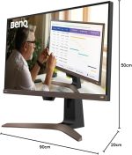 ⁦بين كيو شاشة EW2880U 28 انش IPS 4K، HDR، USB-C 60 واط، 90% DCI-P3، 3Wx2 SPK، تعديل الارتفاع، دوار، امالة، مزامنة فريز، جهاز تحكم عن بعد، اسود⁩ - الصورة ⁦8⁩