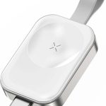 شاحن محمول متوافق مع ساعة ابل من ويسفنلي، شاحن لاسلكي اي ووتش مع USB C شاحن سفر مغناطيسي سريع الشحن متوافق مع ساعة ابل سلسلة 8 7 اس اي 6 5 4 3 2