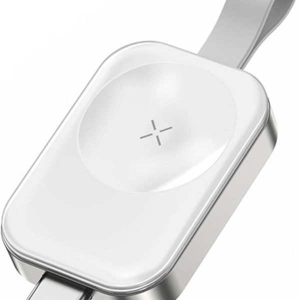 شاحن محمول متوافق مع ساعة ابل من ويسفنلي، شاحن لاسلكي اي ووتش مع USB C شاحن سفر مغناطيسي سريع الشحن متوافق مع ساعة ابل سلسلة 8 7 اس اي 6 5 4 3 2