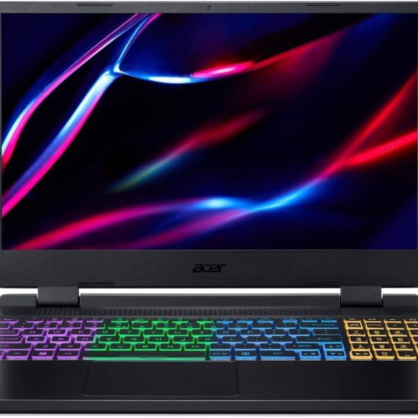 ايسر لابتوب العاب نيترو 5 AN515 بشاشة FHD 15.6 انش ومعالج AMD رايزن 7 6800H وذاكرة RAM DDR5 16GB وSSD 1TB وبطاقة رسومات انفيديا جيفورس RTX 3070Ti 8GB وويندوز 11 هوم انجليزي اسود اوبسيديان
