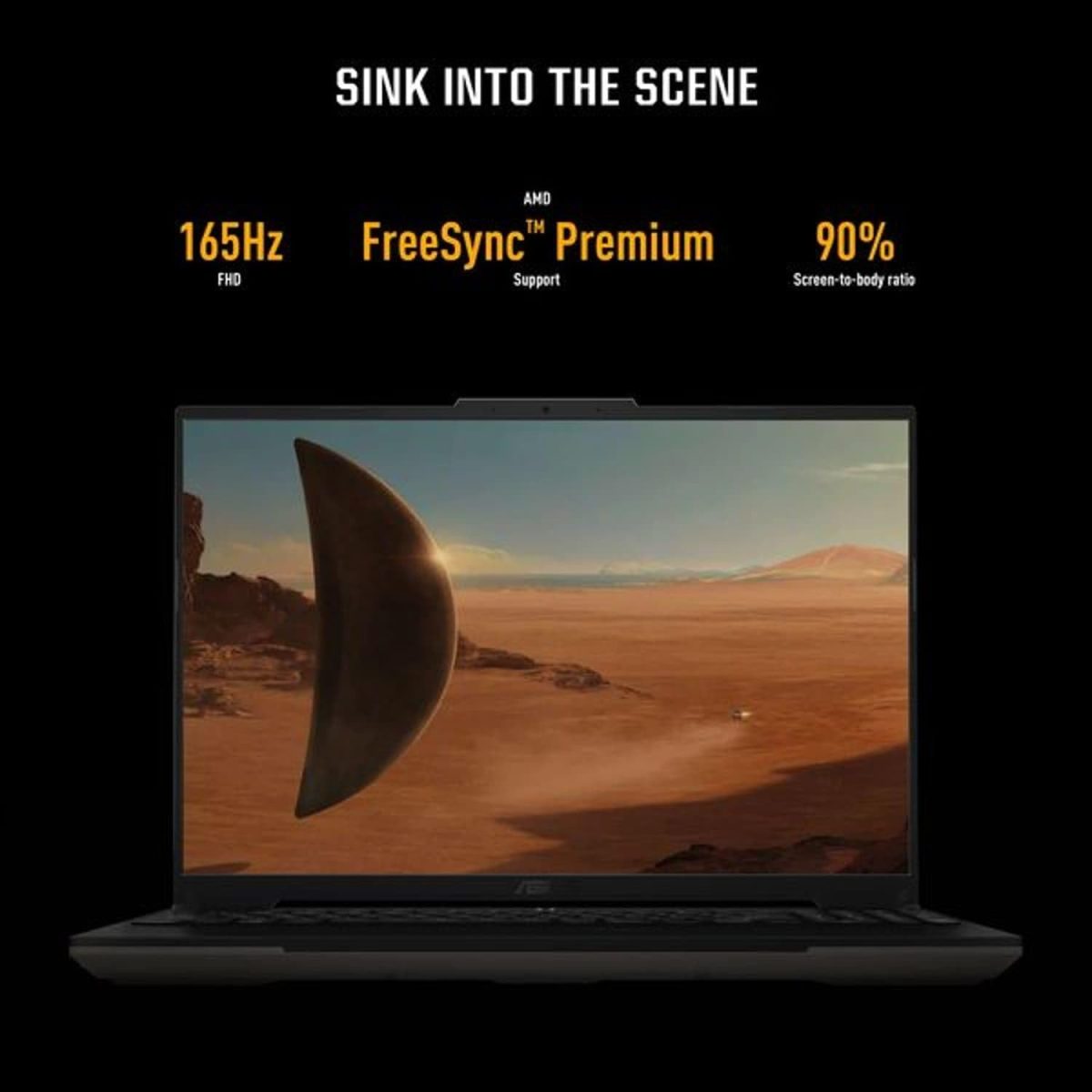 ⁦اسس لابتوب العاب تي يو اف A16 اصدار ادفانتج (2023) FA617NS-N3085W، AMD رايزن 7-7735HS، ذاكرة RAM 16GB، 512GB SSD، 8GB AMD راديون RX 7600S، شاشة 16 انش WUXGA، ويندوز 11 هوم، كيبورد انجليزي/عربي باضاءة⁩ - الصورة ⁦4⁩