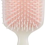 اي سي في في فرشاة فك تشابك الشعر لفك تشابك الشعر اللطيف وتدليك فروة الرأس، فرش شعر مجداف كبيرة لفك تشابك الشعر الطويل وجميع انواع الشعر، زهري