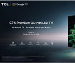 ⁦TCL تلفزيون ذكي 85 بوصة 4K QLED، تلفزيون جوجل، HDR 3000 وحدة مضيئة في البيكسل، لوحة كريستال جلو اتش في ايه، 144 هرتز، تقنية كوانتوم دوت، معالج ايه اي بي كيو برو، صوت محسن اي ماكس، تصميم نحيف 85C7K⁩ - الصورة ⁦5⁩