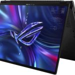 اسس لابتوب العاب روج فلو X16 بشاشة 16 انش QHD+ 240Hz ومعالج انتل كور i9-13900H الجيل 13 وذاكرة RAM DDR5 16GB وSSD 1TB وبطاقة رسومات انفيديا جيفورس RTX 4060 8GB وويندوز 11 وكيبورد باضاءة خلفية