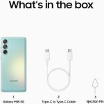 ⁦سامسونج جوال جالكسي M55 5G (اخضر فاتح، 256 جيجابايت) (ذاكرة رام 8 جيجابايت) شاشة سوبر اموليد بلس 120 هرتز كاميرا 50 ميجابكسل ثنائي شرائح الاتصال 5000mAh 45 واط شحن فائق السرعة سناب دراجون® الجيل⁩ - الصورة ⁦6⁩