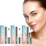 قلم تحديد شفاه قابل للتقشير من 3 قطع، قلم تحديد شفاه غير لامع قابل للتقشير، يدوم طويلا، مقاوم للماء، مقاوم للانتقال، لون عالي الصبغة