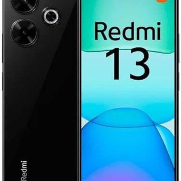 موبايل ريدمي 13، اسود ميدنايت (6GB RAM + 128GB) | معالج ميديا تيك هيليو G91 الترا | شاشة 6.77 انش FHD+ 90Hz | كاميرا ثلاثية 108MP + 2MP، كاميرا امامية 13MP | شاحن 3 دبابيس | ضمان لمدة عام من الشركة