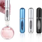 تيم 3 قطع بخاخ عطر قابل لاعادة الملء، زجاجة عطر للسفر سعة 5 مل من توميزر، حاوية عطر فارغة محمولة لعطلات ما بعد الحلاقة والخروج الليلي