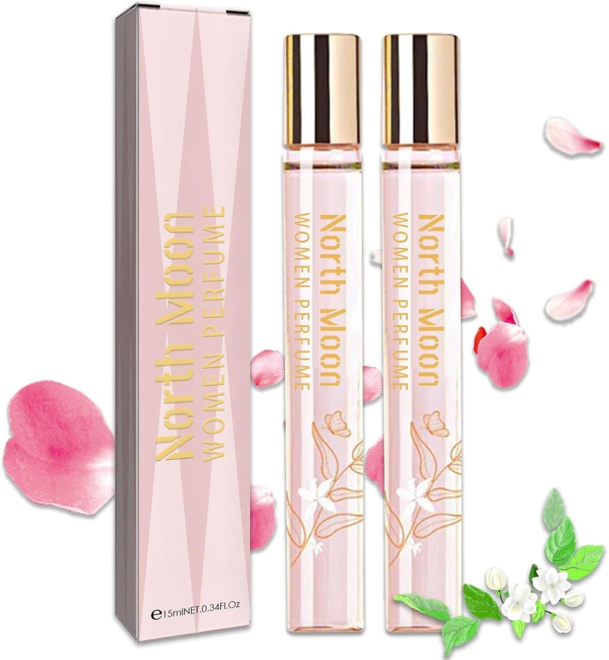 عطر فيرومون للنساء من ازوني - عطر باريس باشن ناتشورال اتراكشن، عطر دوار يدوم طويلا، رائحة آسرة لتعزيز الثقة للنساء لجذب الرجال (قطعتين)