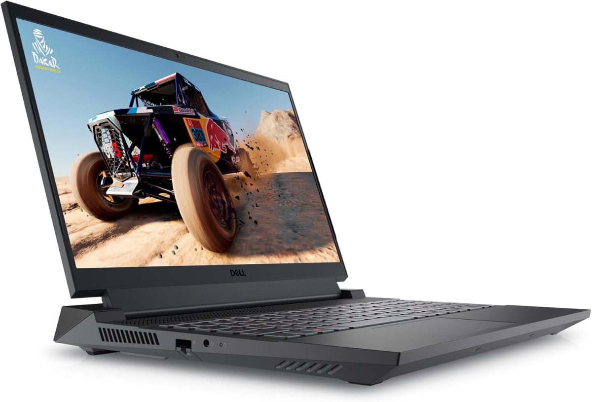 ⁦ديل لابتوب العاب G15 5530 بشاشة FHD 15.6 انش 120Hz ومعالج انتل 10 كور i5-13450HX (افضل من i7-12650H) وذاكرة RAM 16GB وSSD سعة 1TB وبطاقة عرض مرئي جيفورس RTX 3050 باضاءة خلفية USB-C وويندوز 11، اسود⁩ - الصورة ⁦3⁩