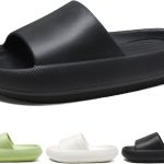 أحذية رجالية ShebSheb | سحابة منزلقة | صنادل حمام | مريحة للغاية | نعل سميك مبطن