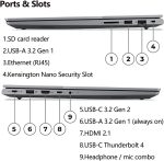 ⁦لينوفو لابتوب ثينك بوك 16 G7 للاعمال بشاشة 16 انش FHD+ ومعالج انتل الترا 7 155H 16 نواة (افضل من i7-13705H) وبطاقة رسومات قوس وRAM DDR5 32GB وSSD PCIe 1TB وواي فاي 6E وكيبورد باضاءة خلفية وويندوز 11⁩ - الصورة ⁦5⁩