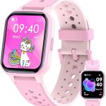 ساعة ذكية للاطفال من دي ام جي، ساعة تتبع نشاط اللياقة البدنية مع مراقب للنوم وعداد خطوات، مقاومة للماء بتصنيف IP68 و19 وضع رياضي، هدية جيدة لعمر 6 سنوات فما فوق للاطفال والمراهقين، زهري