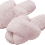 شبشب للنساء والرجال من لايوايت، شبشب منزلي زغبي منفوش مريح من الميموري فوم، حذاء شتوي داخلي وخارجي مفتوح عند الاصابع