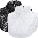 NALACAL Fake Collar, Detachable Half Shirt Blouse False Collar Floral Lace Hollow Stand Top Elegant For Women Girls, Versatile to Match for Sweater, T-Shirt, Blouse, Dress, Jacket, Uniforms and More.