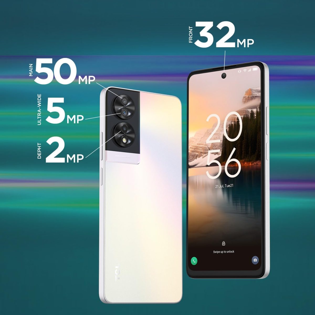⁦TCL جوال ان اكس تي بيبر 40 ثنائي شرائح الاتصال بذاكرة روم 256GB وذاكرة RAM 8GB (جي اس ام فقط | بدون سي دي ام ايه) هاتف ذكي 4G/LTE غير مغلق من المصنع (ازرق ميدنايت) - اصدار عالمي⁩ - الصورة ⁦4⁩