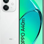 اوبو جوال A40m ثنائي شرائح الاتصال بذاكرة روم 256GB وذاكرة RAM 8GB (جي اس ام فقط | بدون سي دي ام ايه) هاتف ذكي 4G/LTE مفتوح من المصنع (ابيض ستارلايت) - اصدار عالمي