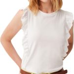 OVS توب كات قطن بكشكشة للنساء