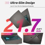 ⁦MSI لابتوب العاب A15 B8VF VR-Ready AI رفيع للغاية، 15.6 FHD 144Hz، ايه اي ام دي رايزن 9 8945HS، انفيديا جيفورس RTX 4060، 32GB DDR5 RAM، 1TB SSD، تعزيز التبريد، حزمة مع مبرد PCO نوت بوك قابل للطي، مبرد⁩ - الصورة ⁦2⁩