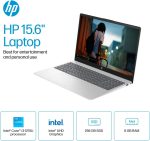 ⁦HP لابتوب بشاشة لمس 15.6 انش HD 15-fd0023dx ومعالج انتل كور i3-1215U وذاكرة RAM 8GB وSSD 256GB وبلوتوث وواي فاي وبطاقة رسومات انتل UHD وويندوز 11 هوم في وضع S، فضي طبيعي⁩ - الصورة ⁦4⁩
