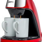 جيباس ماكينة تحضير القهوة الكهربائية باريستا GCM41508 مع مضخة، سعة 0.3 لتر، احمر/اسود