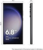 ⁦سامسونج جوال جالكسي اس 23 الترا 5G (شريحة اتصال و1 شريحة اتصال مادية) ذاكرة رام 8 جيجا، ذاكرة روم 256 جيجا، هاتف ذكي اسود فانتوم - اصدار عالمي⁩ - الصورة ⁦4⁩