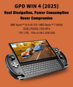⁦GPD Win 4,Portable Handheld Game Console 6" Touchscreen 1920X1080 Mini Laptop UMPC Win 11 CPU AMD Ryzen 7 8840U 32GB LPDDR5 RAM/1TB M.2 NVMe 2280 SSD （Black）⁩ - الصورة ⁦2⁩