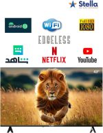 ⁦تلفزيون ستيلا 43 بوصة بدون حواف FHD اندرويد 14 الذكي مع نتفليكس ويوتيوب وبرايم فيديو -SLED43EAJ⁩ - الصورة ⁦2⁩