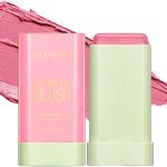 بلش اون ذا جلو 19 غرام، قلم مكياج متعدد الاستخدامات للخدود والعينين والشفاه، بلش كريمي مرطب بلون يدوم طويلا - محمول ومناسب للسفر، بلشر كريمي مقاوم للماء بلون خوخي