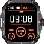 ساعات ذكية للرجال (رد/اجراء مكالمات) 2.1 الترا فيتنيس لاندرويد وايفون، متتبع لياقة بدنية مقاومة للماء مع ضغط الدم/الاجهاد/معدل ضربات القلب/النوم/اكثر من 100 وضع رياضي، ساعات للرجال