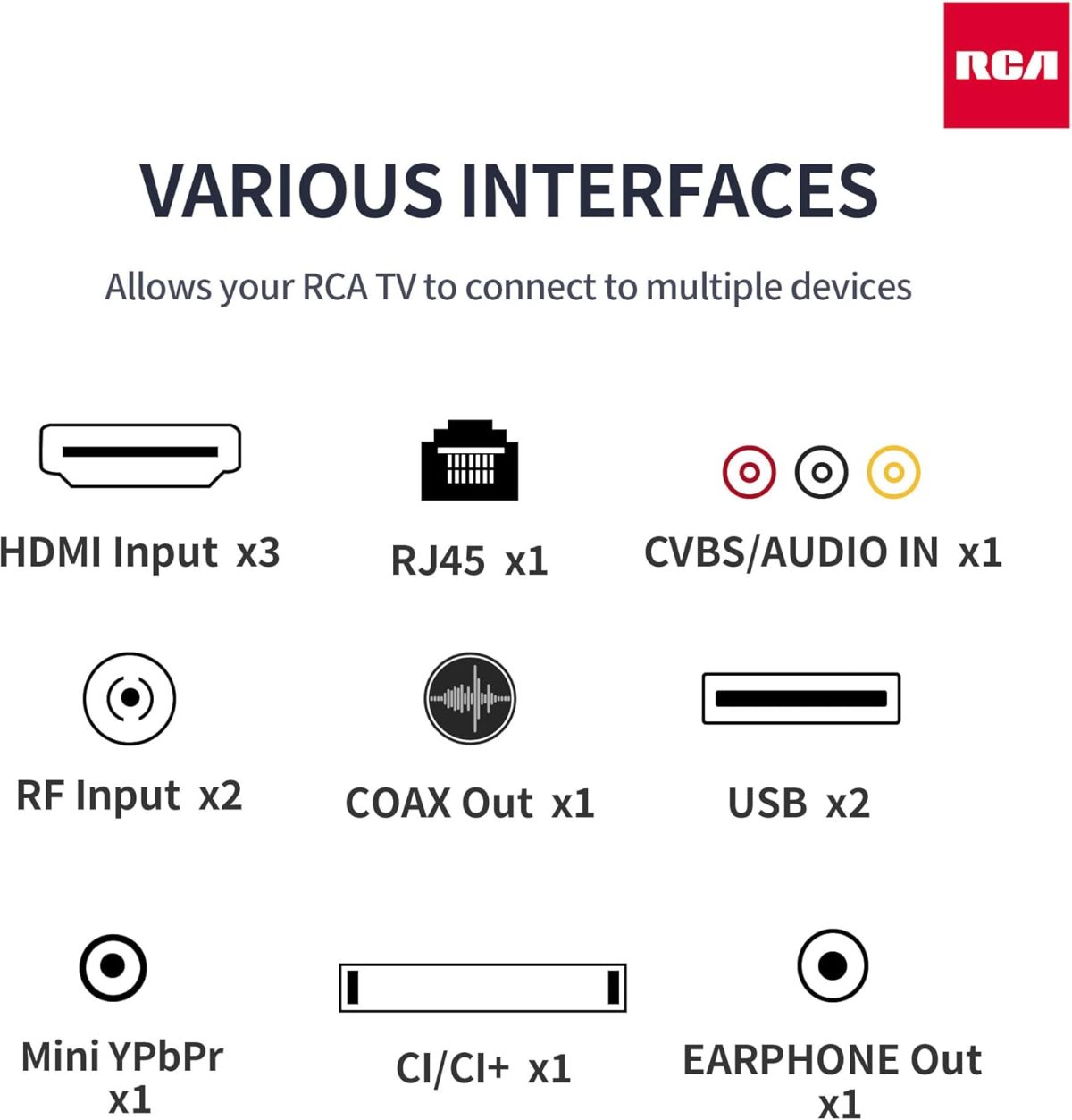 ⁦RCA تلفزيون ذكي 24 بوصة (60 سم) HD بنظام اندرويد وموالف ثلاثي وصوت دولبي وجوجل بلاي ستور ويوتيوب ونتفليكس ودازن وديزني ومساعد جوجل وواي فاي وبلوتوث (2023)⁩ - الصورة ⁦8⁩