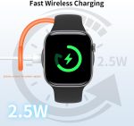 ⁦ميكدودو شاحن مغناطيسي لساعة ابل [منفذ USB-C ولايتنينج]، شاحن لاسلكي محمول لساعة اي ووتش سريع الشحن يناسب سلسلة ساعات ابل 10/9/8/7/6/5/4/3/2/1/SE/SE2/UItra 2/Ultra⁩ - الصورة ⁦2⁩
