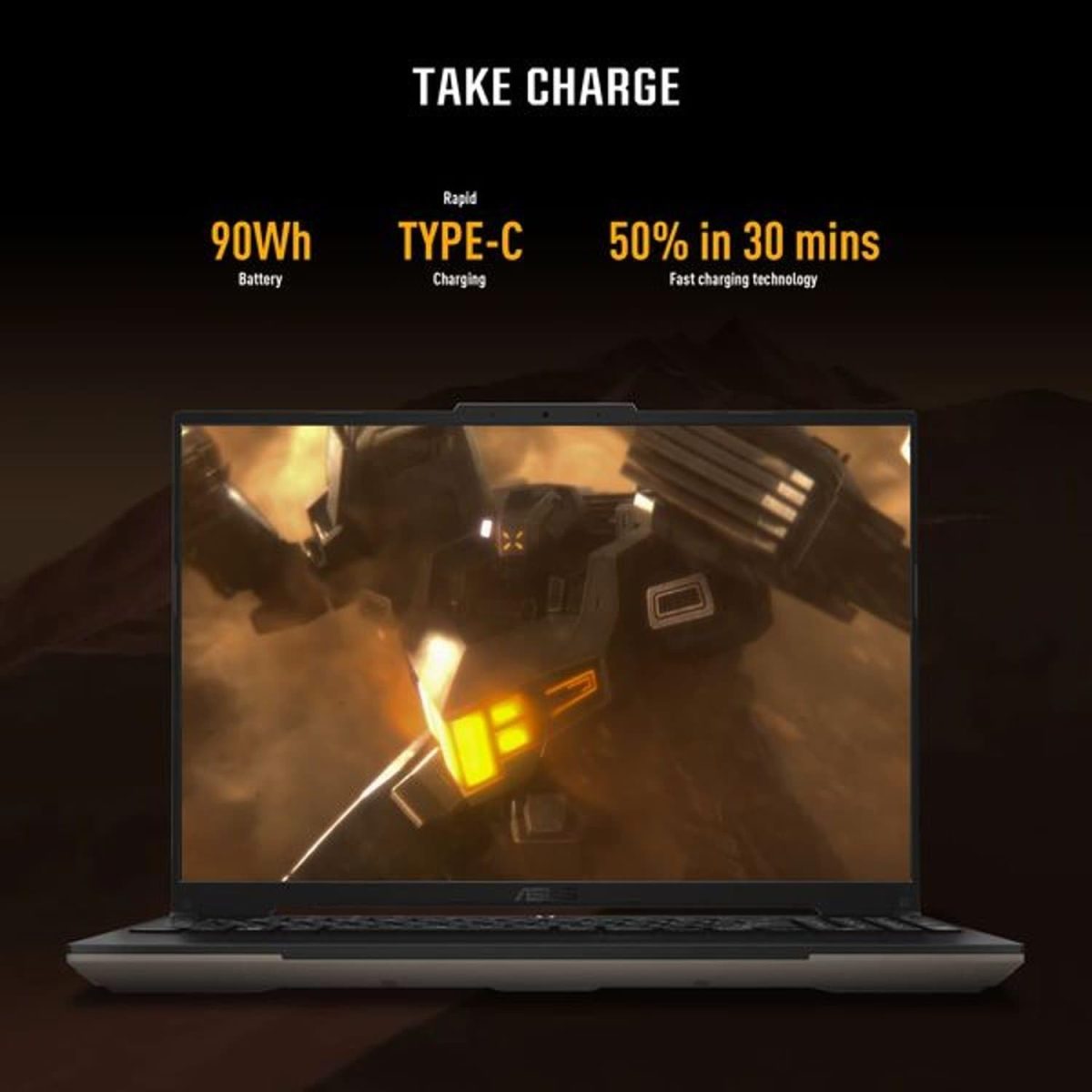 ⁦اسس لابتوب العاب تي يو اف A16 اصدار ادفانتج (2023) FA617NS-N3085W، AMD رايزن 7-7735HS، ذاكرة RAM 16GB، 512GB SSD، 8GB AMD راديون RX 7600S، شاشة 16 انش WUXGA، ويندوز 11 هوم، كيبورد انجليزي/عربي باضاءة⁩ - الصورة ⁦5⁩