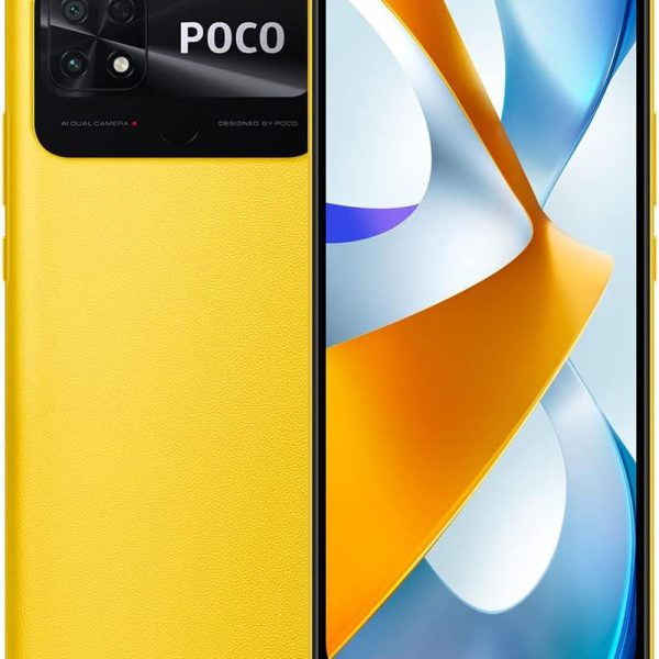 جوال شاومي بوكو سي 40 بشاشة 6.71 انش بتقنية HD+ دوت دروب، مع شريحتين SIM، وذاكرة RAM 64GB، وسعة داخلية 4GB، تقنية اتصال 4G LTE