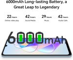 ⁦اونر هاتف X7a ثنائي شرائح الاتصال بذاكرة رام 6 جيجابايت وذاكرة داخلية 128 جيجابايت الجيل الرابع لون اسود ميدنايت - اصدار الامارات العربية المتحدة⁩ - الصورة ⁦7⁩
