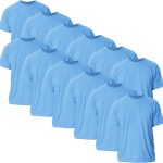 جيلدان تي شيرت للبالغين من الجنسين من القطن الفائق، طراز G2000، تي شيرت متعدد الاستخدامات (عبوة من 12 قطعة)