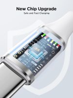 ⁦اييونوس كيبل USB نوع C، كيبل USB A الى USB C بطول 2 متر، كيبل شحن سريع مغطى بالنايلون متوافق مع ايفون 16 15 وسامسونج جالكسي اس 24 واس 23 واس 22 واس 21 وايه 12 وايه 54 ونوت 20 وسويتش وايباد وهواوي بي⁩ - الصورة ⁦2⁩