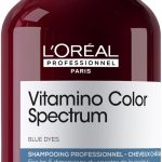 L'Oréal Professionnel Paris Vitamino Color Spectrum Blue Shampoo - Neutralizes Orange Tones, Enhances Shine & Vibrancy, Maintains Day 1 Color Vibrancy, Hydrates & Strengthens Light Brown Hair 300ml