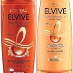 شامبو الفيف اكسترا بالزيت للشعر العادي من لوريال باريس، سعة 400 مل وبلسم 360 مل للشعر الجاف