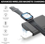 ⁦شاحن محمول متوافق مع ساعة ابل من ويسفنلي، شاحن لاسلكي اي ووتش مع USB C شاحن سفر مغناطيسي سريع الشحن متوافق مع ساعة ابل سلسلة 8 7 اس اي 6 5 4 3 2⁩ - الصورة ⁦3⁩