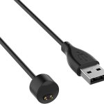 سكيدو شاحن سلك مغناطيسي 100 سم، كابل USB متوافق مع شاومي مي سمارت باند 5 6 7 بديل USB شاحن شحن USB محمول لمي باند 5/6/7